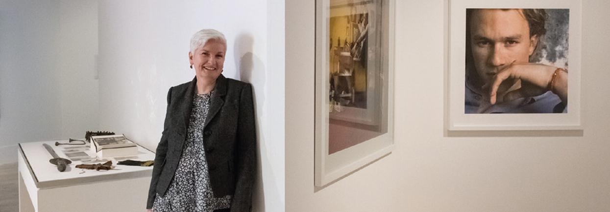 Allison Holland. Heath Ledger: A Life in Pictures installation view, AGWA 2017.